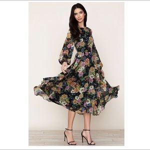 🆕 Yumi Kim Serenade Midi Dress in Wisteria Park